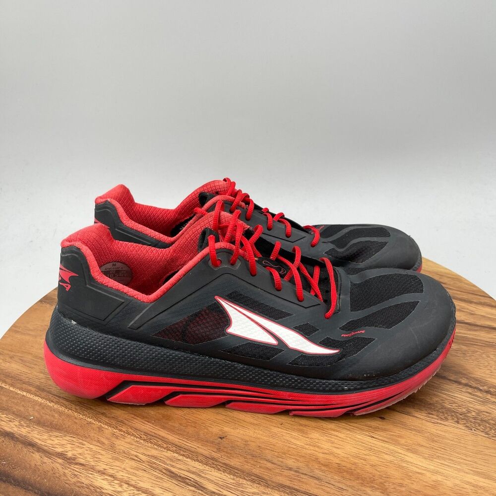 Altra Duo Shoes Mens Size 10.5 Black Red Road Running Comfort Walking Sneakers
